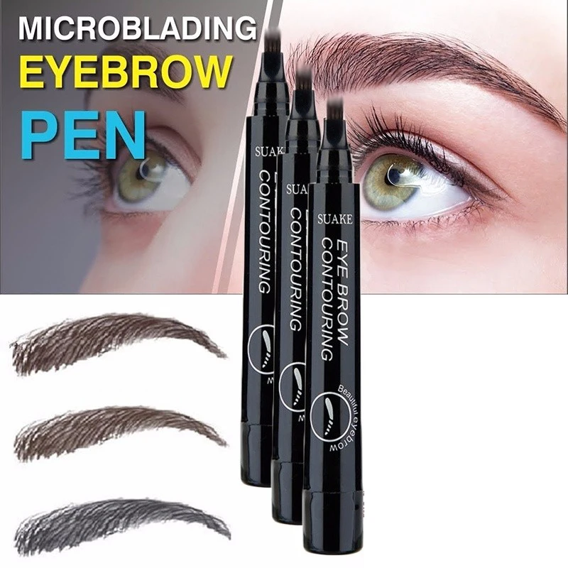 Ручка для татуажа бровей 4 цвета водостойкая|Средства роста бровей| |