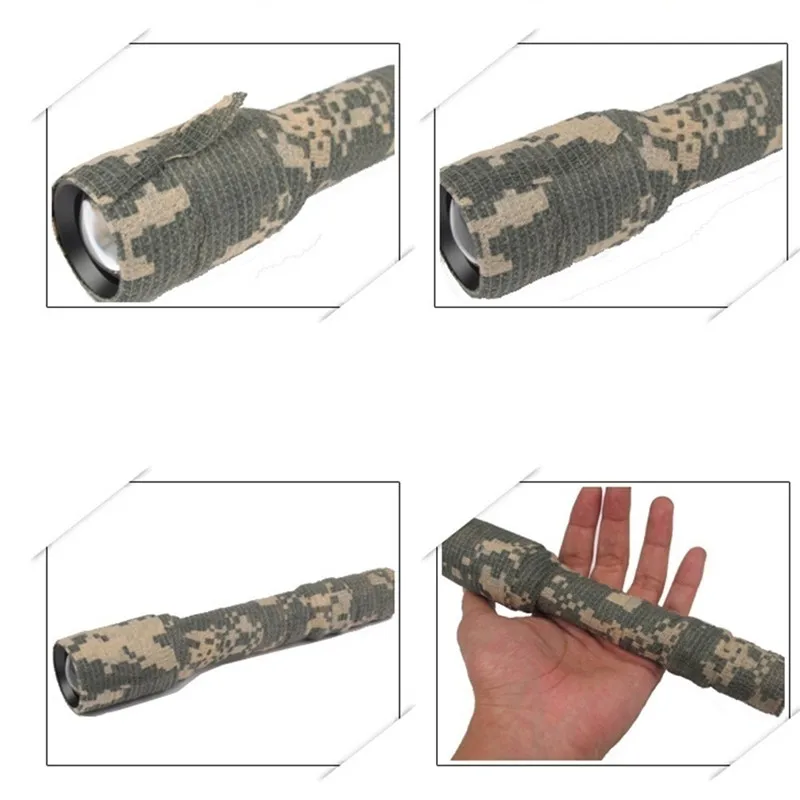 Лента камуфляжная многоразовая из нетканого материала 5x450 см | Спорт и