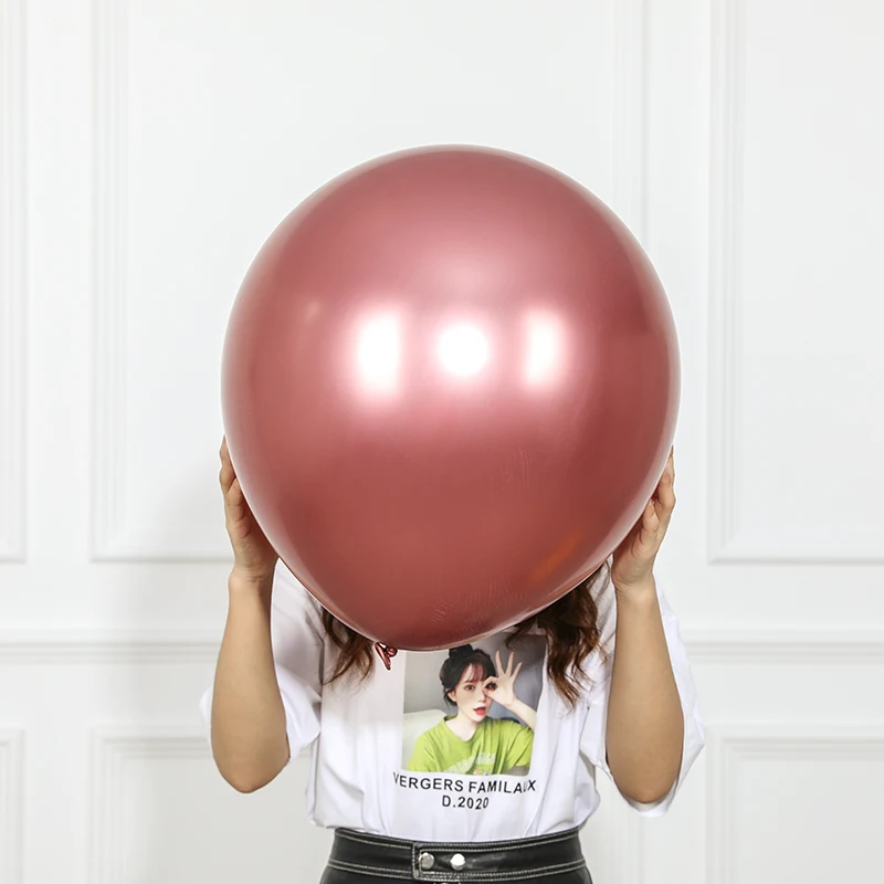 Огромный размер 18/36 дюймов хромированные металлические шары блестящие цветные