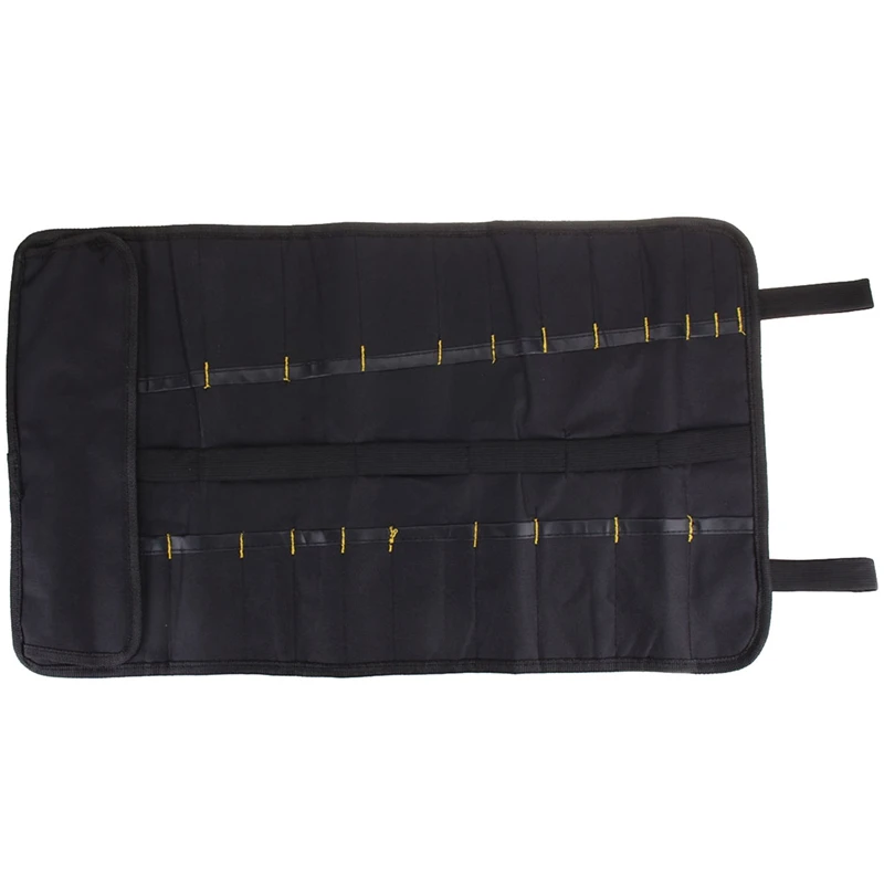 

Chef Knife Bag Roll Bag Carry Case Bag Kitchen Cooking Portable Durable Storage 22 Pockets