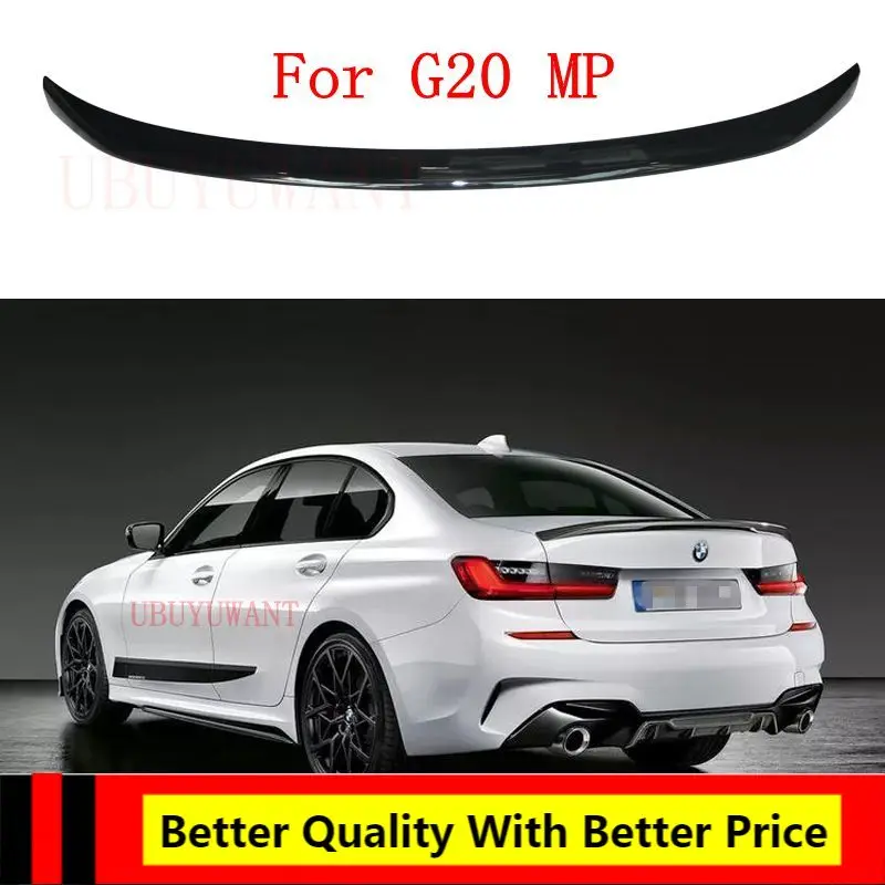 

EPFBSQP For BMW G20 2019 2020 320i 320D NEW 3 Series ABS Exterior Rear Spoiler Tail Trunk Boot Wing Decoration Car MP Styling