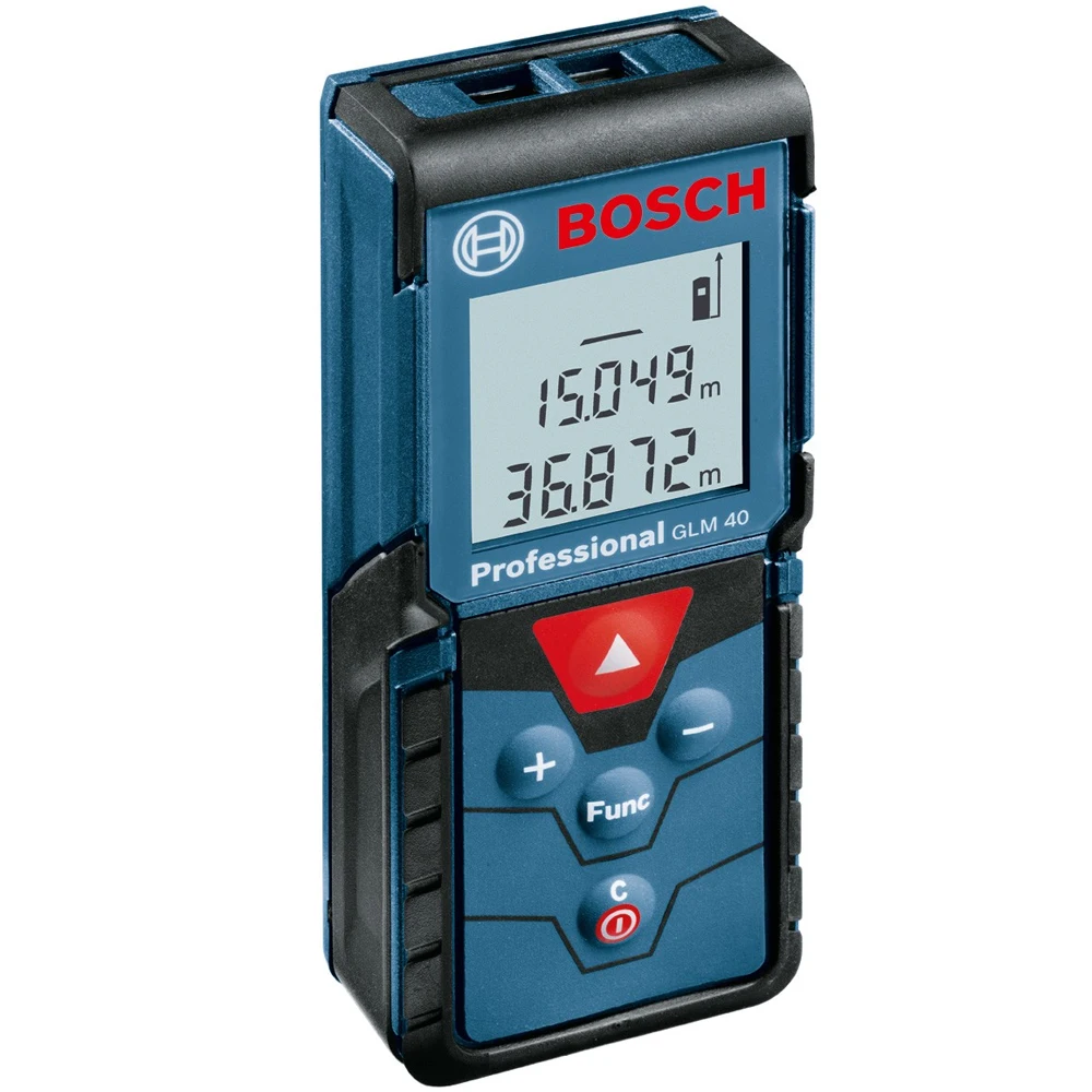 Дальномер лазерный Bosch GLM 40 (дальность измерения м точность 1.5 мм вычисление