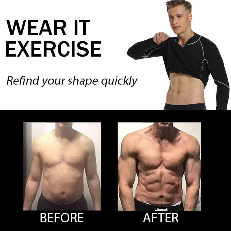 Мужской утягивающий корсет для талии жилет похудения неопреновый тела молния