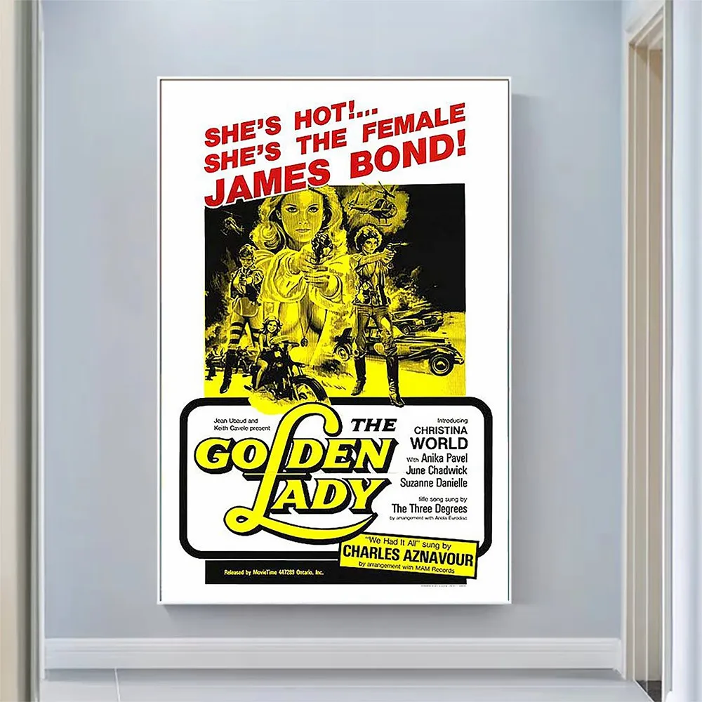 

V2006 The Golden Lady Vintage Classic Movie Wall Silk Cloth HD Poster Art Home Decoration Gift