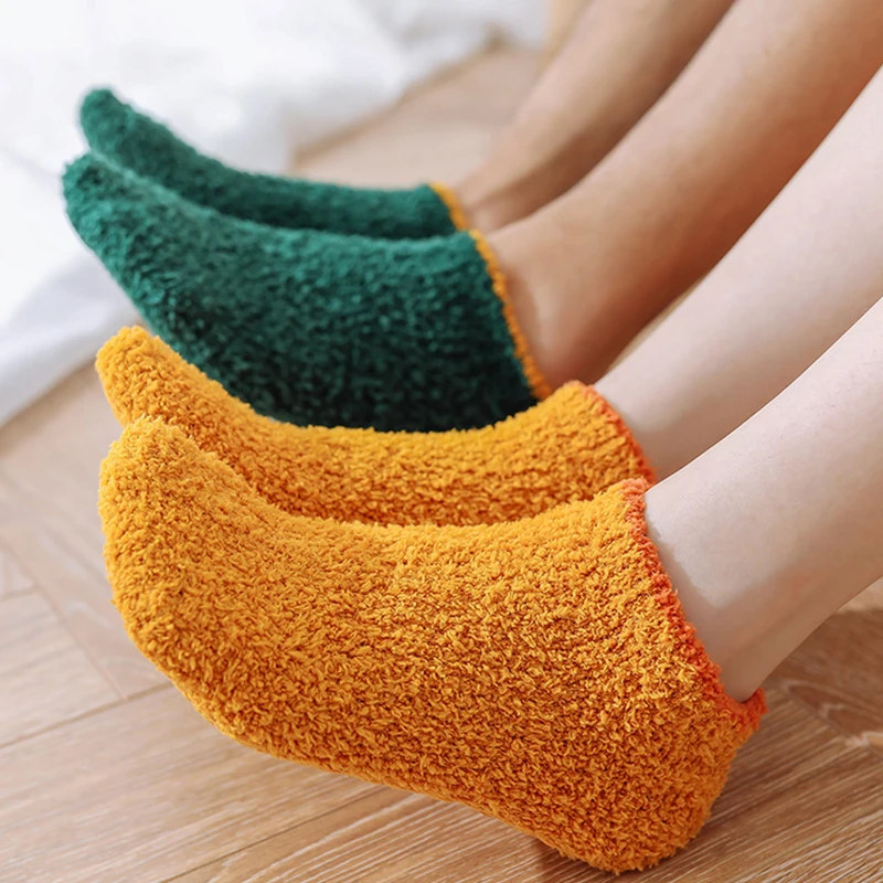 

New Solid Color Ankle Grip Socks Slippers for Men Women Cotton Non-Slip Gripper Slipper Sock Wholesale Boat Shot Indoor Shoes