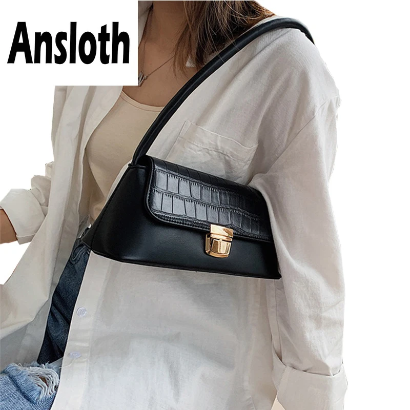 

Сумка женская Ansloth, из искусственной кожи, с крокодиловым узором, HPS717