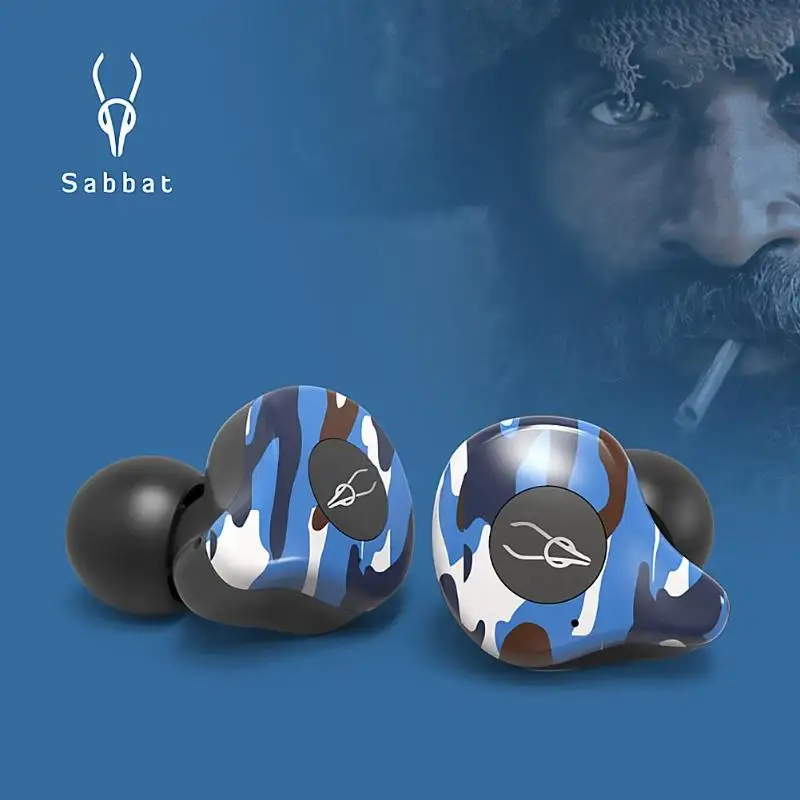Камуфляж Sabbat E12 Ультра Камуфляж TWS истинный беспроводной v5.0 Bluetooth наушник aptX Беспроводное зарядное устройство гарнитура в ухо St