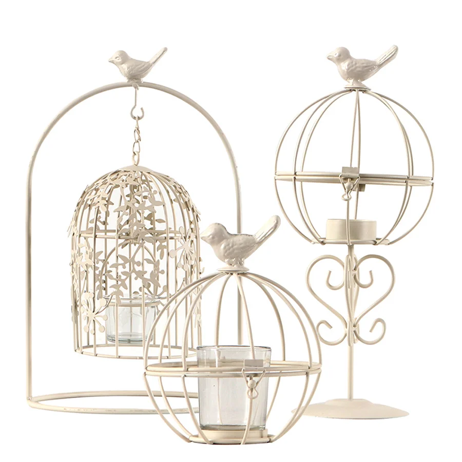 Подсвечники Tealight Рождественский подсвечник из кованого железа фонарь