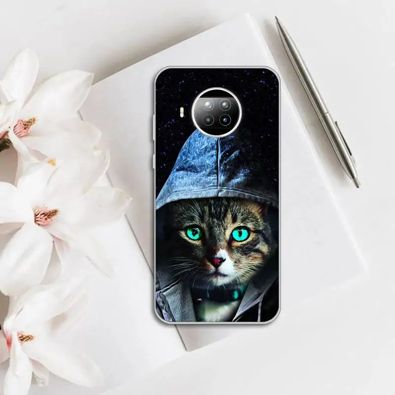 

Phone Case Transparent for Xiaomi mi Redmi note 10 t 8 9 pro lite 11 Samsung S 8 9 10 20 cat cool cute