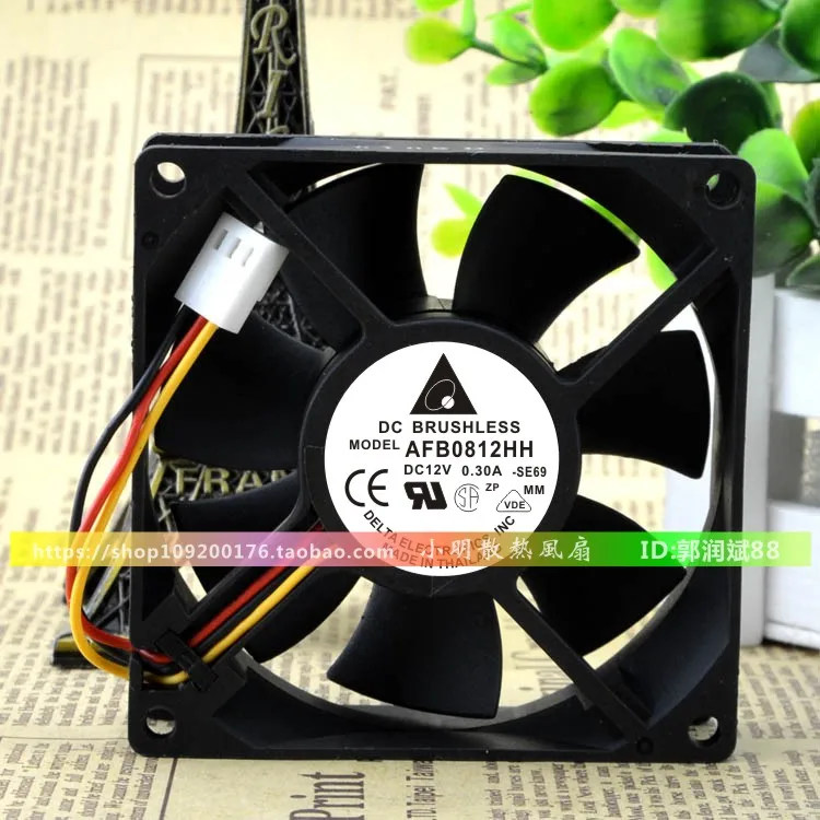 

Новый AFB0812HH 8025 12V 0.30A 8 см/защиты электродвигателя Вентилятор охлаждения