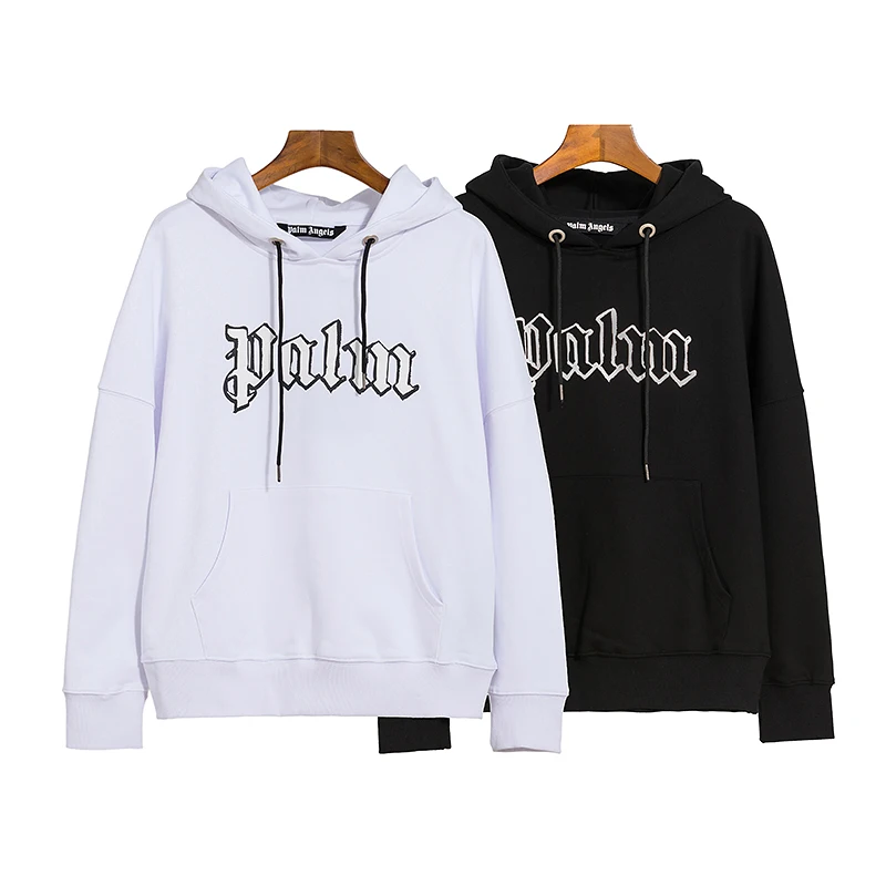 

Palm Angels 21SS Letter Logo Loose Hoodie for Men and Women, Sports Jacket, Letter Pattern, Trendy, Streetwear, Boyfriend Gift,