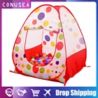 100 см большая портативная детская игровая палатка домик с шариковым бассейном складные палатки для мальчиков и девочек для дома и улицы детская игровая палатка подарок