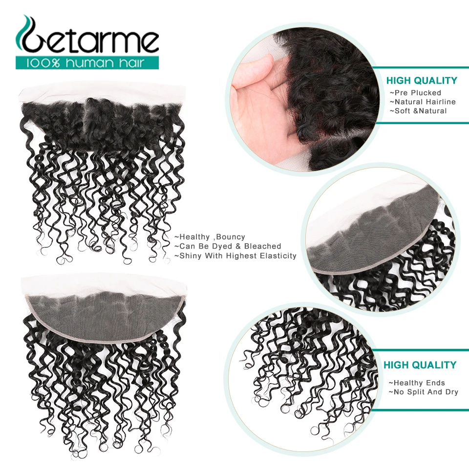 13x4 волнистпряди с фронтальной сеткой 4 бразильские пупряди волос пряжкой