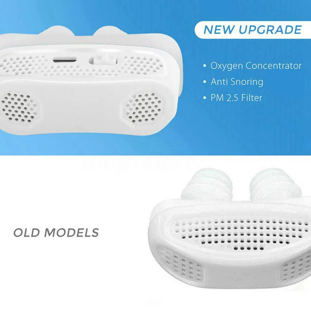 

Micro CPAP Anti Snoring Electronic Device for Sleep Apnea Stop Snore Aid Stopper