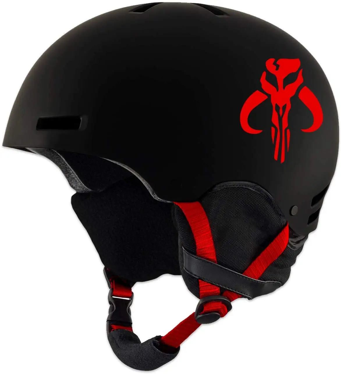 Забавная модная наклейка в виде мандалорианского черепа Boba Fett автомобильные