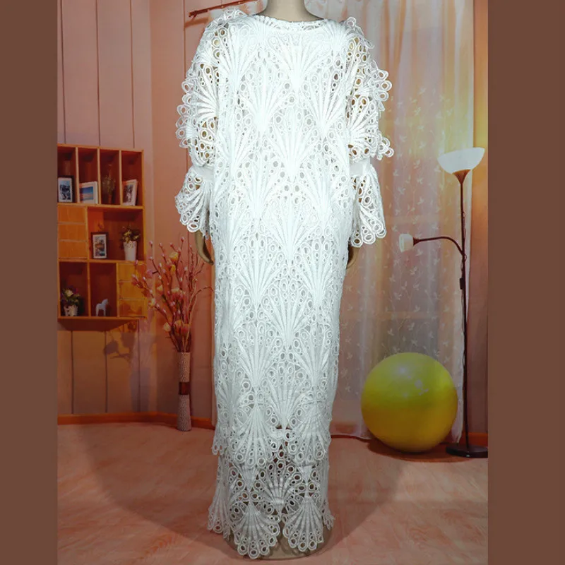 Африканское кружевное платье Дашики для женщин традиционное Boubou большого