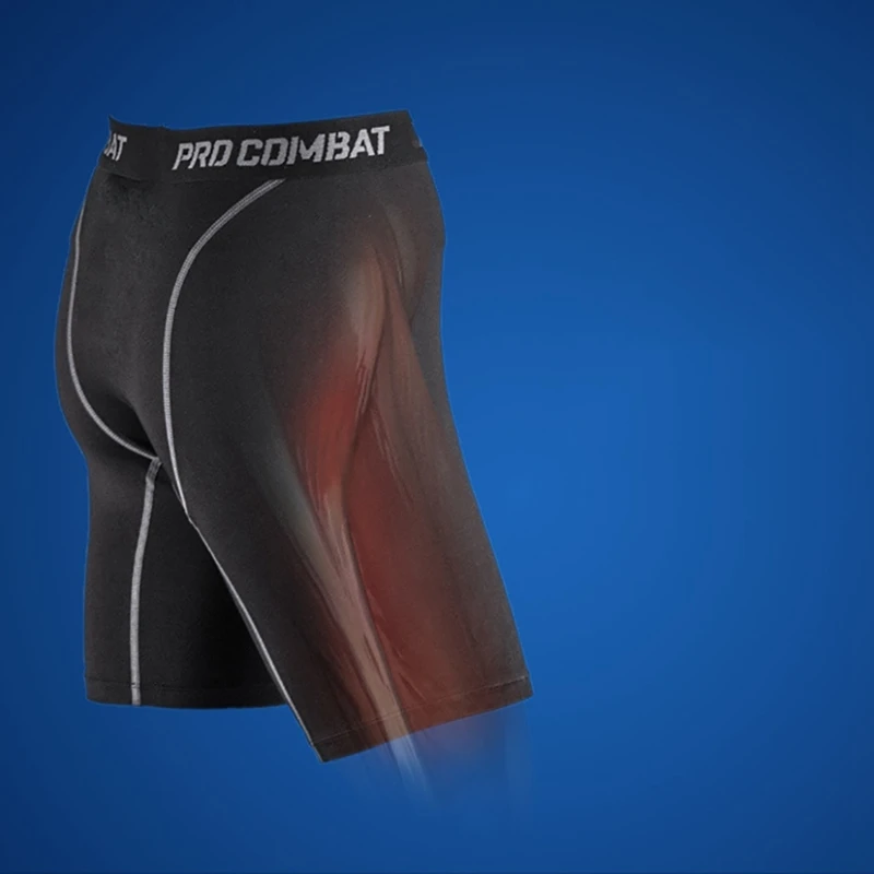 

Men Summer Fitness Shorts Stretch Waist Compression Slim Fit Shorts Sports Trousers Training Pants
