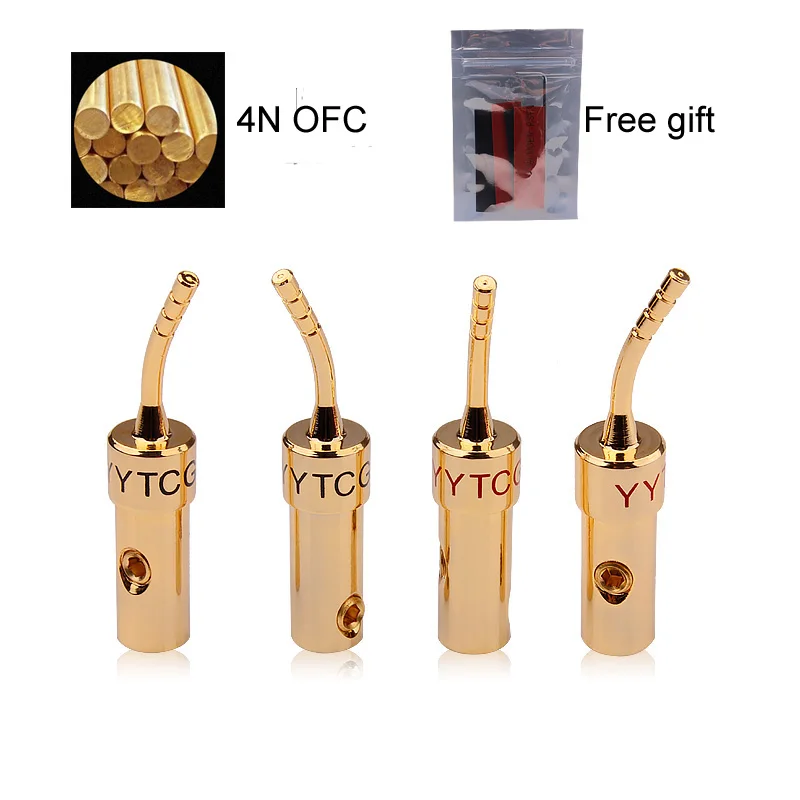 

10PCS/lot 2MM Speaker Terminals Pin Plug Screw Lock Cable Wire Adapter With Rubber Covers Set Gold plate Banana Plugs Connectors