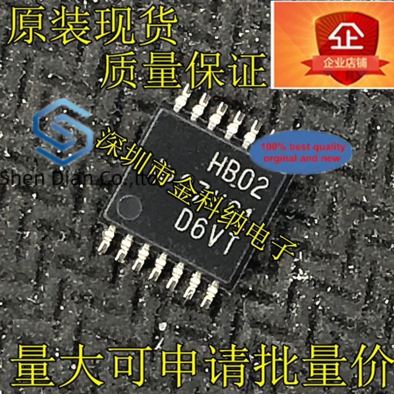 

10 шт., 100% оригинальные новые в наличии SN74AHCT02PWR SMD, плотная ножка TSSOP, импортированные HB02 74AHCT02PW