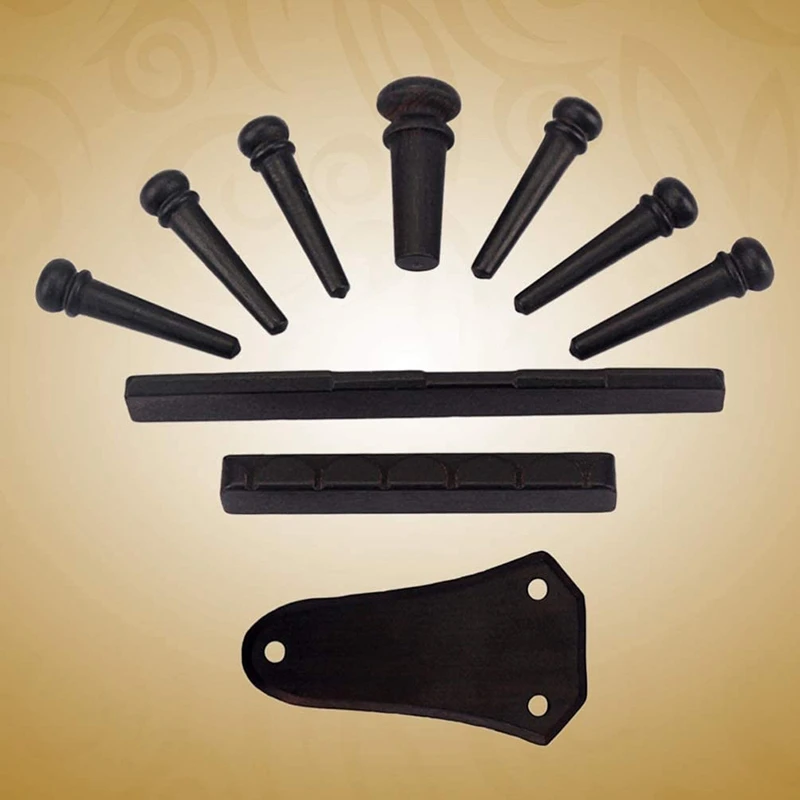 Деревянное гитарное село ДЛО 10 шт. крышка для бас-моста булавки с зеленым