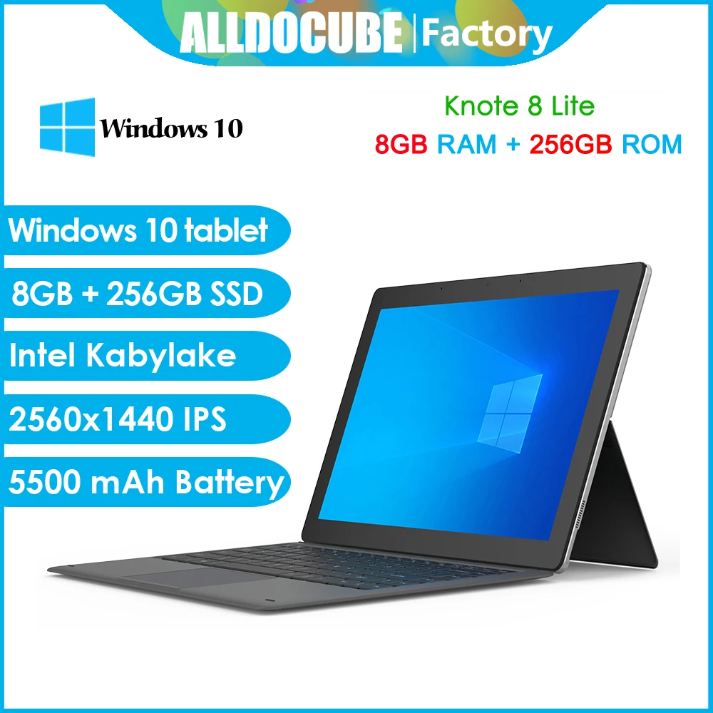 Ветвью ALLDOCUBE и бант 8 Lite 13 3 inch Гб Оперативная память 256GB SSD Windows 10 планшетный ПК