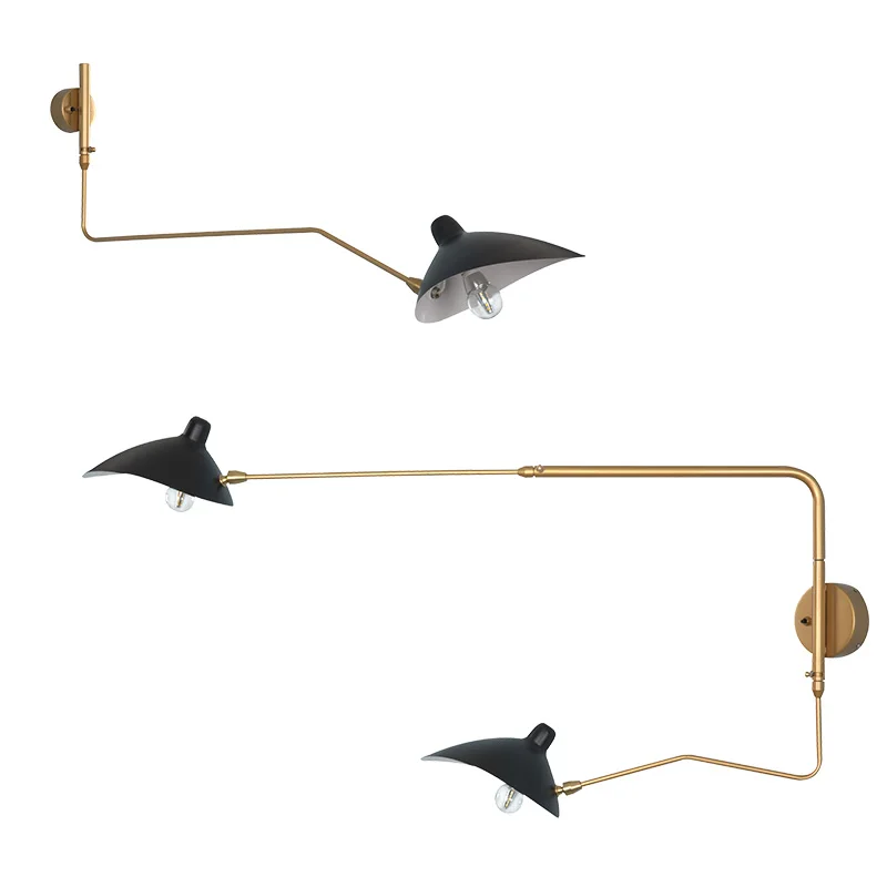 Настенный светильник dawn в скандинавском стиле настенный с вращающимся стержнем