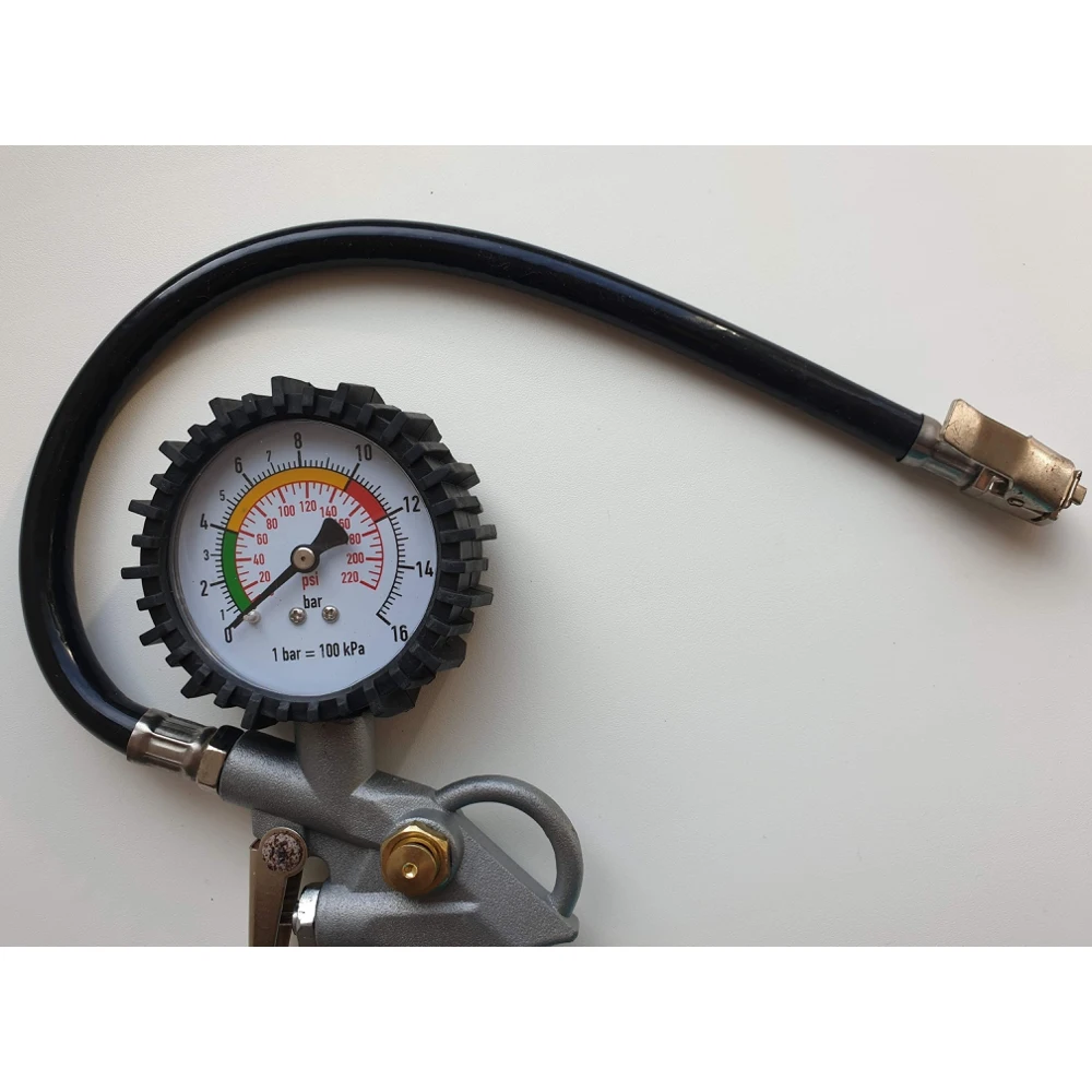 Pressure gauge with gun and hose paging 16 ATM jc-030 | Инструменты