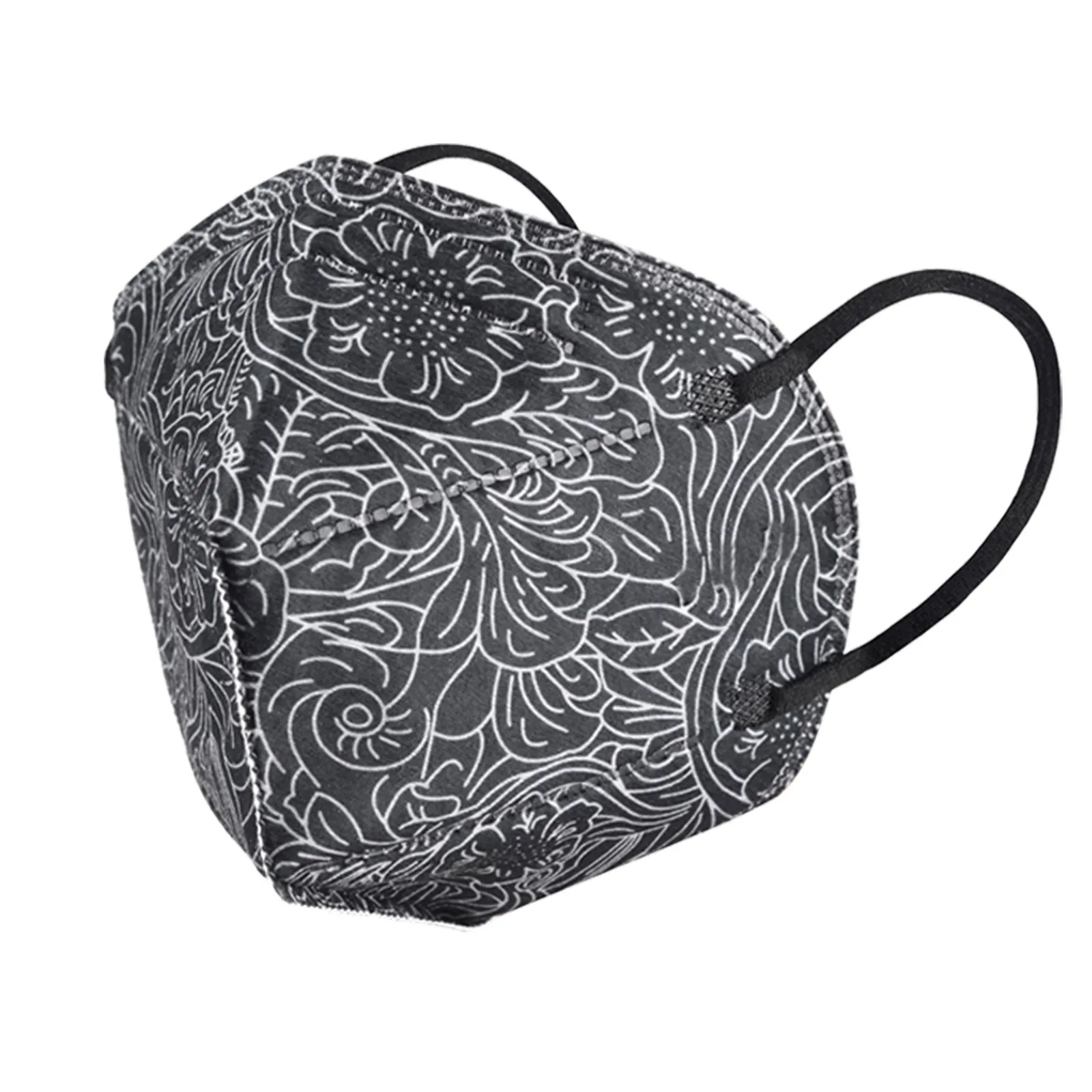 

Mascarillas Black Face Mask Disposable Masks Floral Print Mouth Mask For Women Adult Masque Rose Mouth Caps Mascara Masques