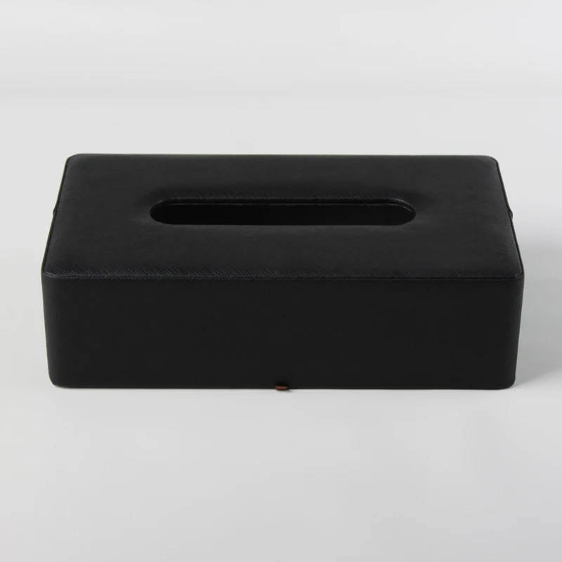Черный современный тканевый чехол кожаный Органайзер для салфеток