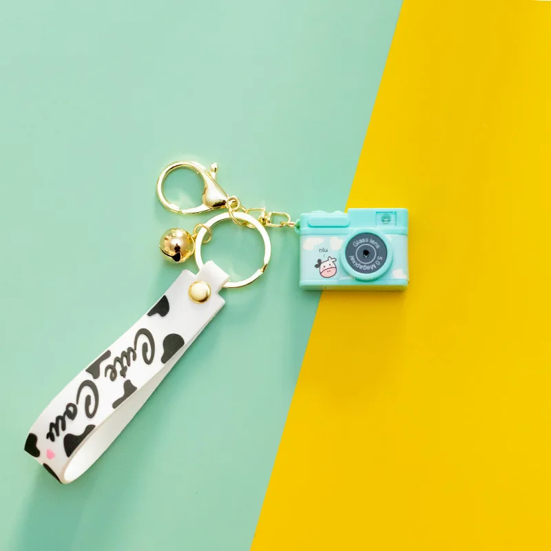 

Newly Hot Cute Mini Toy Camera Charm Keychain With Flash Light&Sound Bag Car Pendant Gift Keyring Keychains Jewelry Accessories