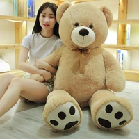 1pc 120cm giant american bear plush toy stuffed soft animal teddy bear doll for kids girls good quality toy christmas gifts