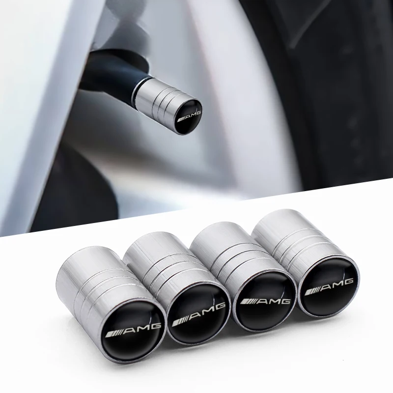 

4PCS Metal Car Wheel Tire Valve Stem Caps Sleeve Car Tuning Accessories For Mercedes AMG W204 W126 W168 W169 W176 W177 W212 W213