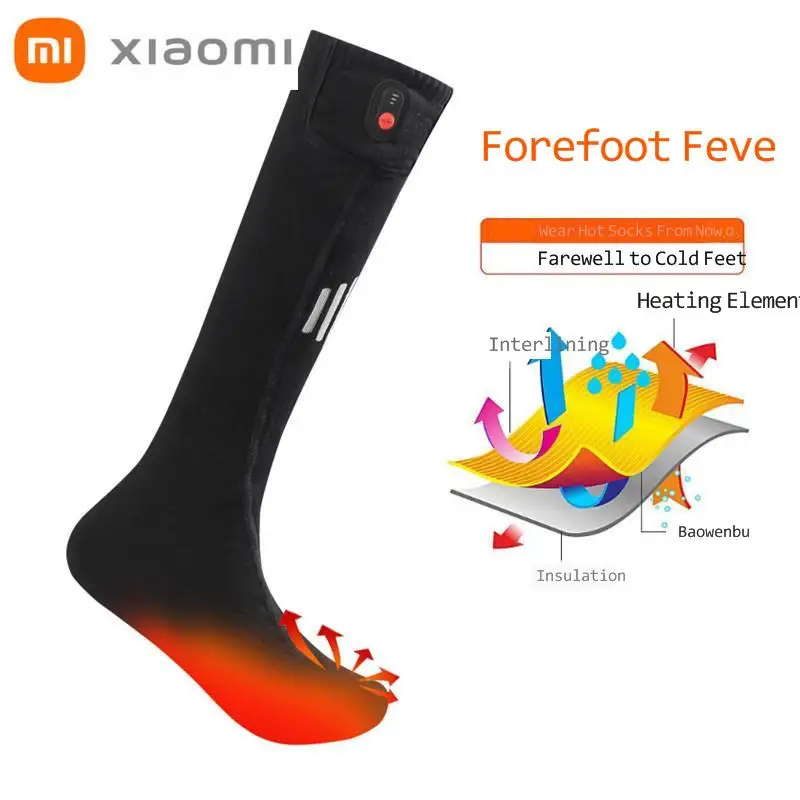 

Youpin-calcetines Heat micos inteligentes, medias lavables с регулировкой температуры, antifrполучить, зарядки и электрическое Отопление