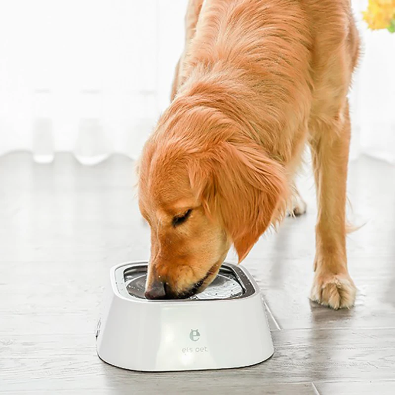 

Dog Water Dispenser Food Contain Storage Cat Clean Water Feeder Universal Pet Bowl Feeder Non-Wetting Mouth Hair