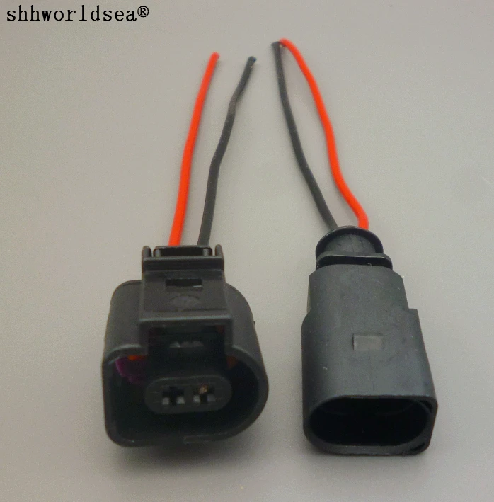 Shhworld 2Pin Auto 1J0973702 1J0 973 702 соединитель датчика электрическая вилка 1J0973802 для AUDI VW Skoda