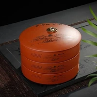 ceramic tea cake box can be stacked tea caddy cans coffee bean storage containers large capacity moisture proof seal tank candy