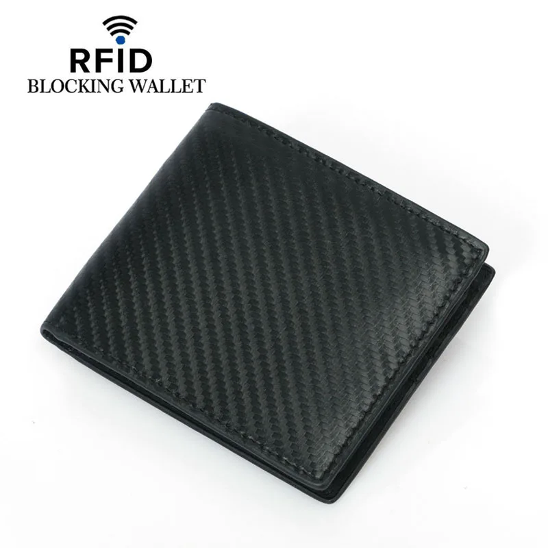 Мужской тонкий передний карман бумажник 2 ID Окно карты чехол с RFID