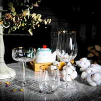 wine glass tulip nordic clear glass water cup glasses for champagne red wine cocktail glass drinking utensils kitchen tableware