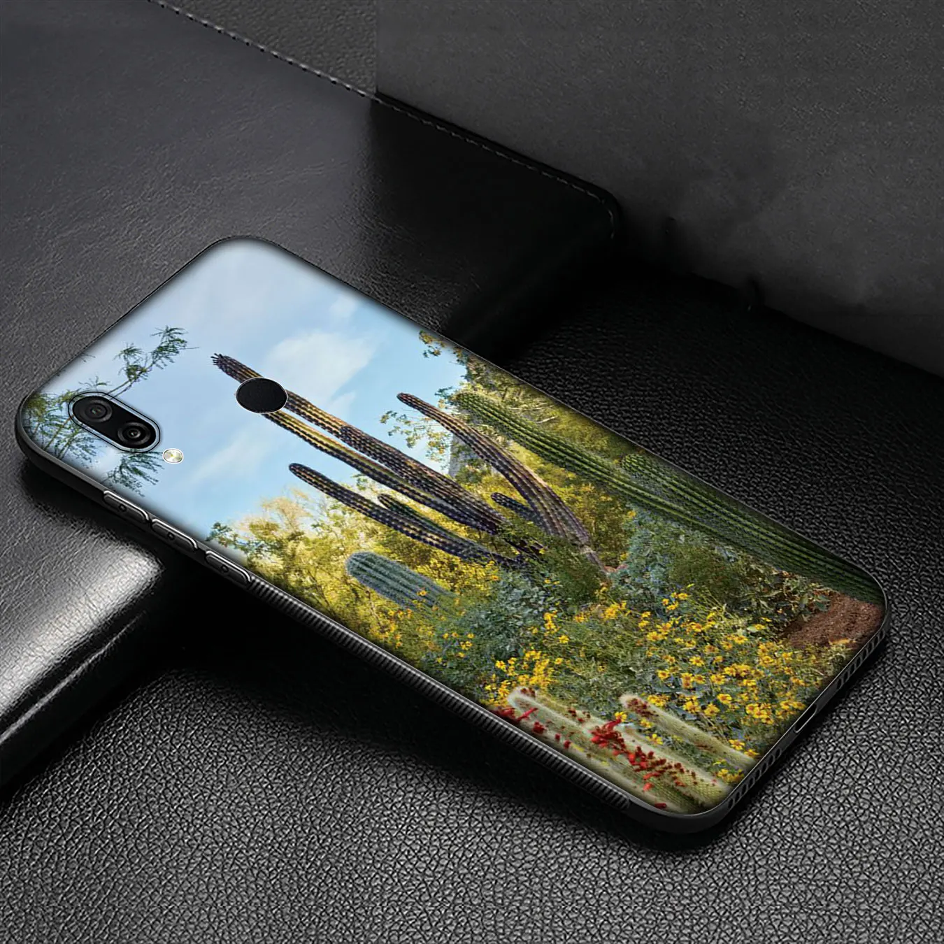 Роскошный мягкий силиконовый чехол IYICAO с растениями и кактусами для Huawei Y9 Y7 Y6 Prime