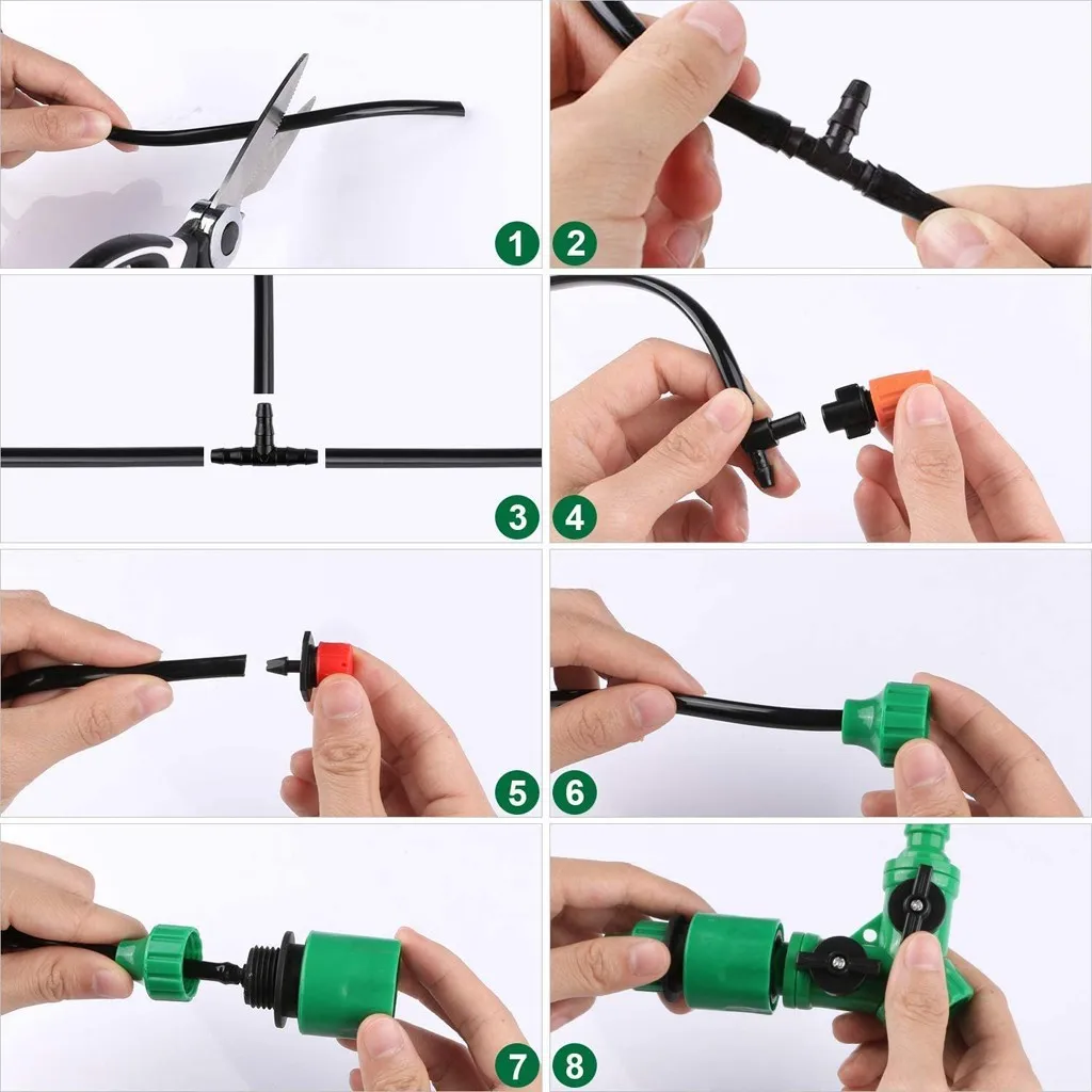 149 шт. система орошения набор садовый таймер шланг капельного капельный полив