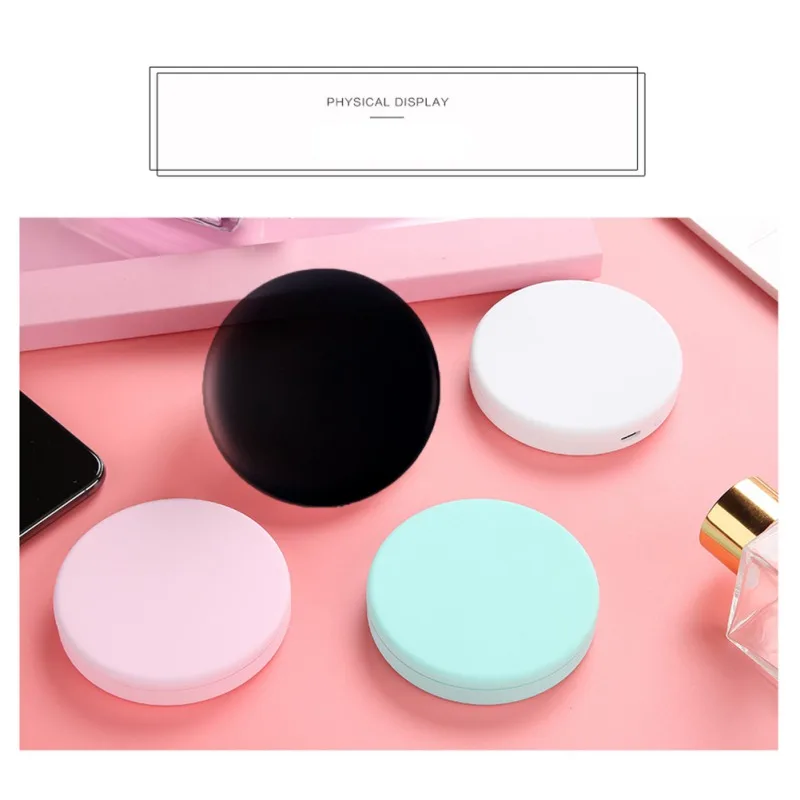 Светодиодный зеркало для макияжа с 10 лампами Увеличьте ручную складку небольшой