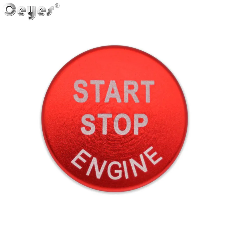 Red Button Cover Ceyes автомобильный Стайлинг наклейка для Nissan Qashqai J11 Note автомобильный двигатель старт стоп переключатель кнопка кольцо зажигания Чехлы бездымный чехол - Название цвета: Red Button Cover