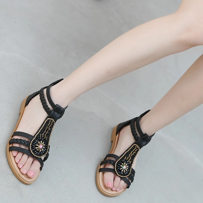 

Women's Sandals 2021 Shoes Ladies Wedge Platform Sandals Summer Woman Beach Retro Summer Beach Women Female Heel Big Size