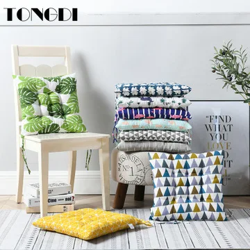 Домашние мягкие квадратные подушки TONGDI декоративная лента из хлопка и льна для
