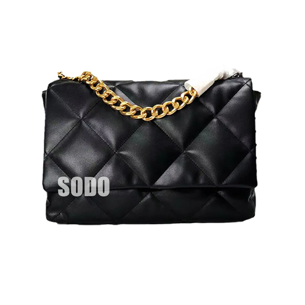 

2021 Classic Fashion Rhombic 19 Rectangular Woman Bags Luxury Brand Famous Designer Genuine Leather Ladies Shoulder Bag