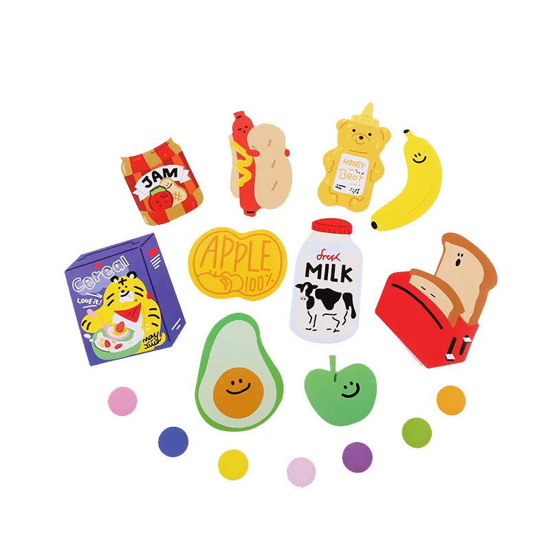 

Kawaii Milk Bear Stationery Stickers Cute Cat Korean Decor Stick Label Planner DIY Scrapbooking Diary Album School Supplies