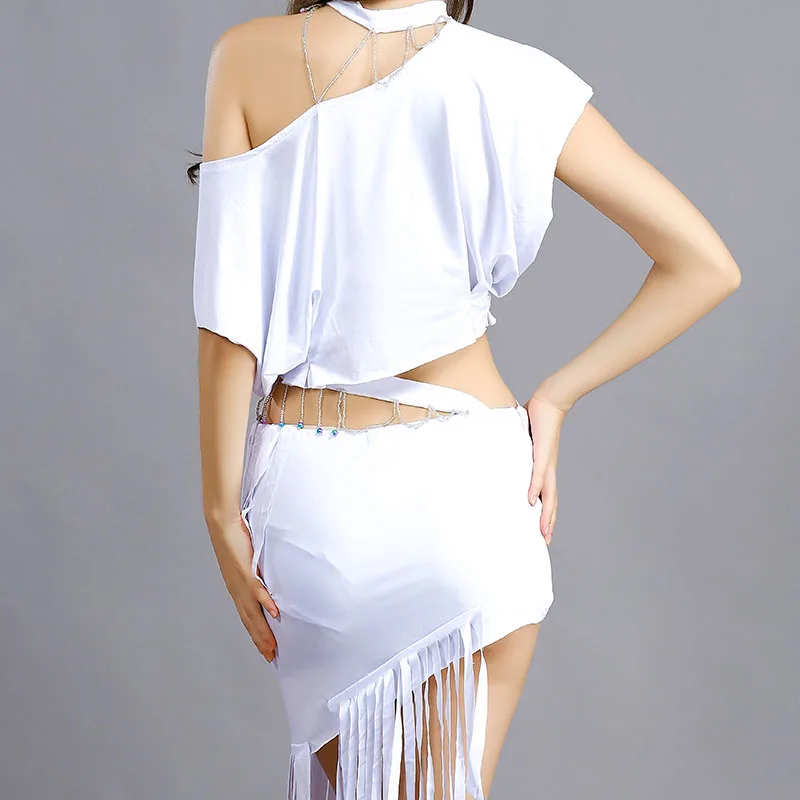 Практика одежда футболка с короткими рукавами и юбка Танцы наряд Топ для танца