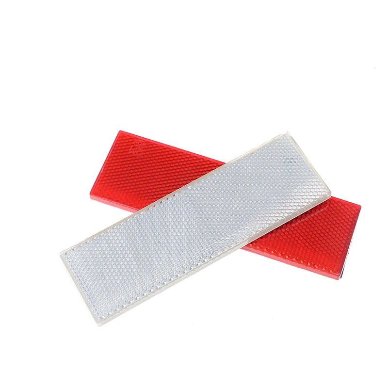 

1pcs 14.5*4.5cm Car Truck Red White Warning Reflective Safety Plate/Tape Reflector Stickers