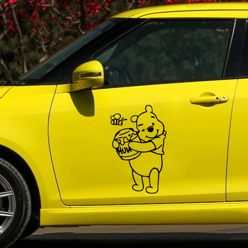 

Car-styling Honey Bear Car Decal Fashion Cartoon Car Sticker Window Decoration Personality Vinyl Decals