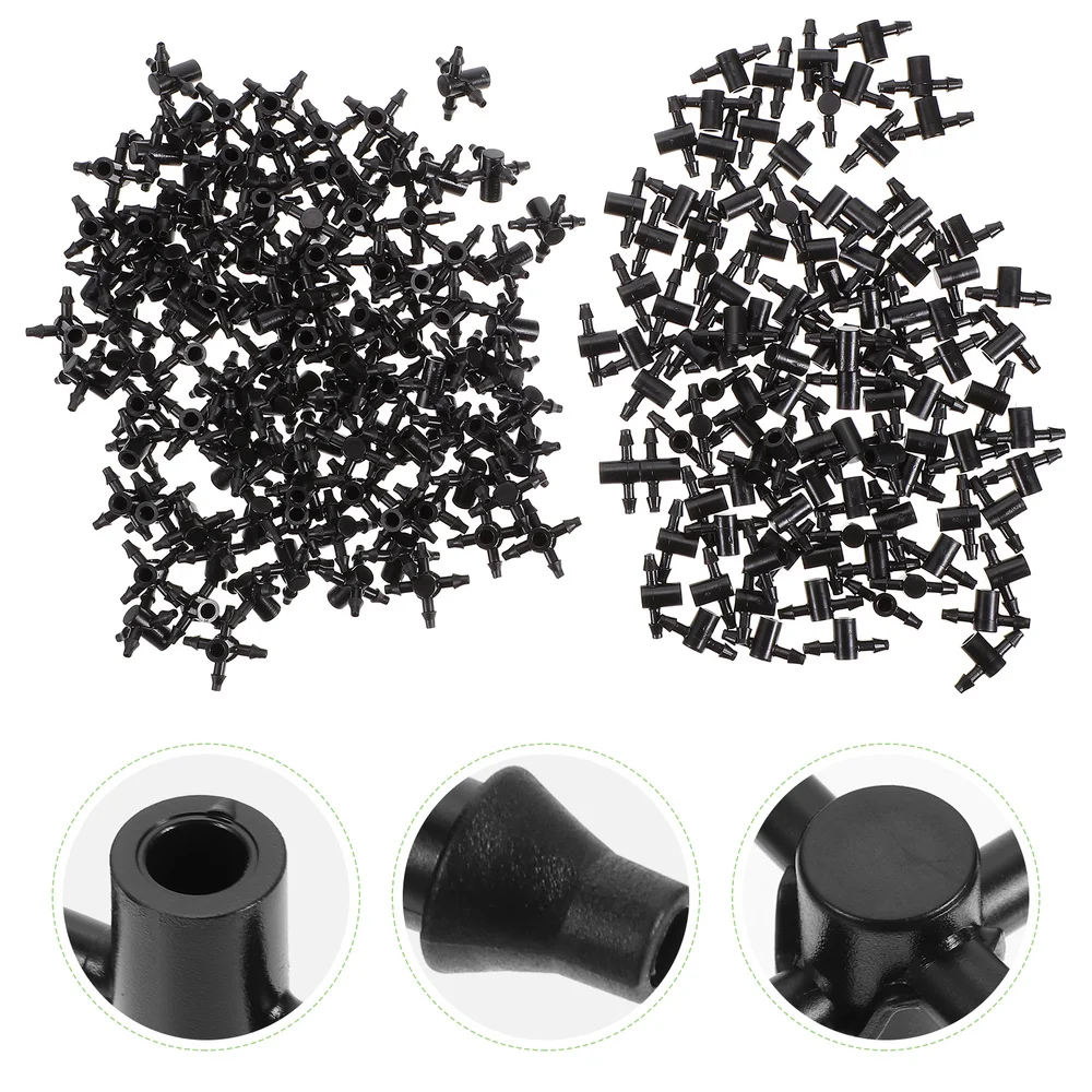 

200pcs Drip Irrigation Fittings Connector Garden Lawn Hoses Barbed Connectors